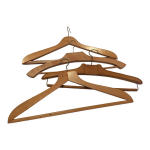 Ensemble de 4 cintres en bois vintage Ensemble de 4 cintres en bois vintage