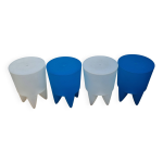 Ensemble de 4 tabourets  bubu 1er  de philippe starck pour xo