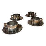 Ensemble de 4 tasses et sous - tasses sto casalinghi italy