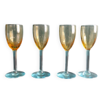 Ensemble de 4 verres  liqueur vintage franais