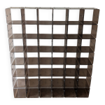 Ensemble de 42 casiers modulables en plexiglas, italie annes 70