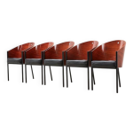 Ensemble de 5 chaises de salle � manger costes de philippe starck pour driade aleph, italie, 1984