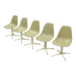 Ensemble de 5 chaises de salle à manger la fonda par charles & ray eames pour vitra herman mil Ensemble de 5 chaises de salle à manger la fonda par charles & ray eames pour vitra herman mil