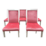 Ensemble de 5 chaises vintage style rtro chic