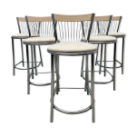 Ensemble de 5 tabourets de bar remis à neuf Ensemble de 5 tabourets de bar remis à neuf