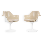 Ensemble de 6 (voire 10) fauteuils tulipe eero saarinen pour knoll diteur