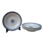 Ensemble de 6 anciennes assiettes creuses en cramique modle primax saint