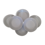Ensemble de 6 assiettes creuses blanches limoges