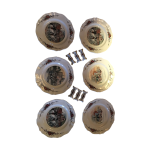 Ensemble de 6 assiettes plates + 6 portes couteaux obernai