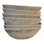Ensemble de 6 bols ramequins carrés en porcelaine blanche Ensemble de 6 bols ramequins carrés en porcelaine blanche