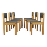 Ensemble de 6 chaises de salle  manger conues par cees braakman pour pastoe, annes 1970