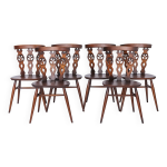 Ensemble de 6 chaises de salle � manger en orme style mid - century par ercol chaises anglaises, ann�es ...