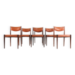 Ensemble de 6 chaises de salle  manger en palissandre 'cellemuiden'