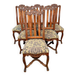 Ensemble de 6 chaises style louis xv. Ensemble de 6 chaises style louis xv.