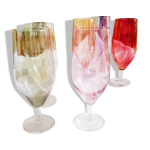 Ensemble de 6 fltes multicolore
