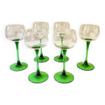 Ensemble de 6 verre  vin alsaciens