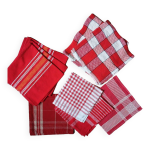 Ensemble de 9 serviettes de table vintage