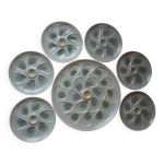 Ensemble assiettes et plat � hu�tres salins