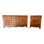 Ensemble buffet bas + confiturier - bois massif