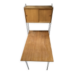 Ensemble bureau et caisson mural string, sude, 1960