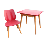 Ensemble bureau & chaise vintage pour enfant