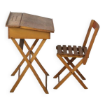 Ensemble bureau pupitre d enfant et sa chaise pliants Ensemble bureau pupitre d enfant et sa chaise pliants