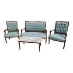 Ensemble canap� et fauteuils avec table basse