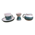 Ensemble cramique atelier montgolfier yvan roy - coquetier - pot - tasse