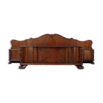 Ensemble de chambre en noyer sculpt  la main avec griffe de lion, 19me sicle