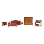 Ensemble de chambre style napolon de de coene, set de 4