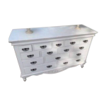 Ensemble commode / grainetier et ses lampes a poser