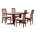 Ensemble danois de 4 chaises kai kristansen et une table de korup, 1960 danemark. Ensemble danois de 4 chaises kai kristansen et une table de korup, 1960 danemark.