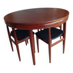 Ensemble danois frem rjle roundette table ronde extensible 4 chaises