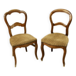 Ensemble de deux chaises anciennes xixme