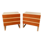 Ensemble de deux commodes interlbke, allemagne, annes 1970.