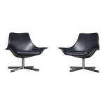 Ensemble de fauteuils en cuir de rodolfo dordoni pour matteo grassi, 1990 Ensemble de fauteuils en cuir de rodolfo dordoni pour matteo grassi, 1990