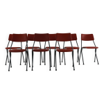 Ensemble de huit chaises de cuisine empilables par ahrend de cirkel holland