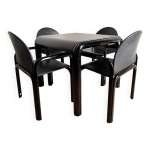 Ensemble knoll orsay table & 4 fauteuils acier laqu� noir & ska� n