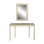 Ensemble miroir & console, sign�s pierre vandel 1970