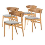 Ensemble de quatre chaises de salle  manger 'no. 7' par helge sibast