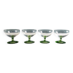 Ensemble de quatre verres  liqueur vintage franais