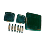 Ensemble repose - plat, dessous de bouteilles et porte - couteaux art dco
