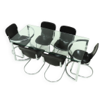 Ensemble de salle à manger italien moderne par willy rizzo pour cidue, années 1970 Ensemble de salle à manger italien moderne par willy rizzo pour cidue, années 1970