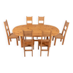 Ensemble de salle à manger de roland wilhelmsson pour karl andersson & söner, suède, années 1960 Ensemble de salle à manger de roland wilhelmsson pour karl andersson & söner, suède, années 1960