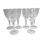 Ensemble de six verres à vin en cristal de lorraine Ensemble de six verres à vin en cristal de lorraine