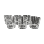 Ensemble de six verres  whisky en cristal