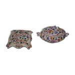 Ensemble soupière et dessous de plat faïence cera - clam rta gien Ensemble soupière et dessous de plat faïence cera - clam rta gien