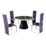 Ensemble table et 4 chaises willy rizzo Ensemble table et 4 chaises willy rizzo