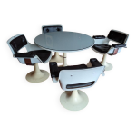 Ensemble table tulipe et chaises albert jacob