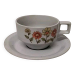Ensemble tasse expresso et soucoupe bergre de france vintage